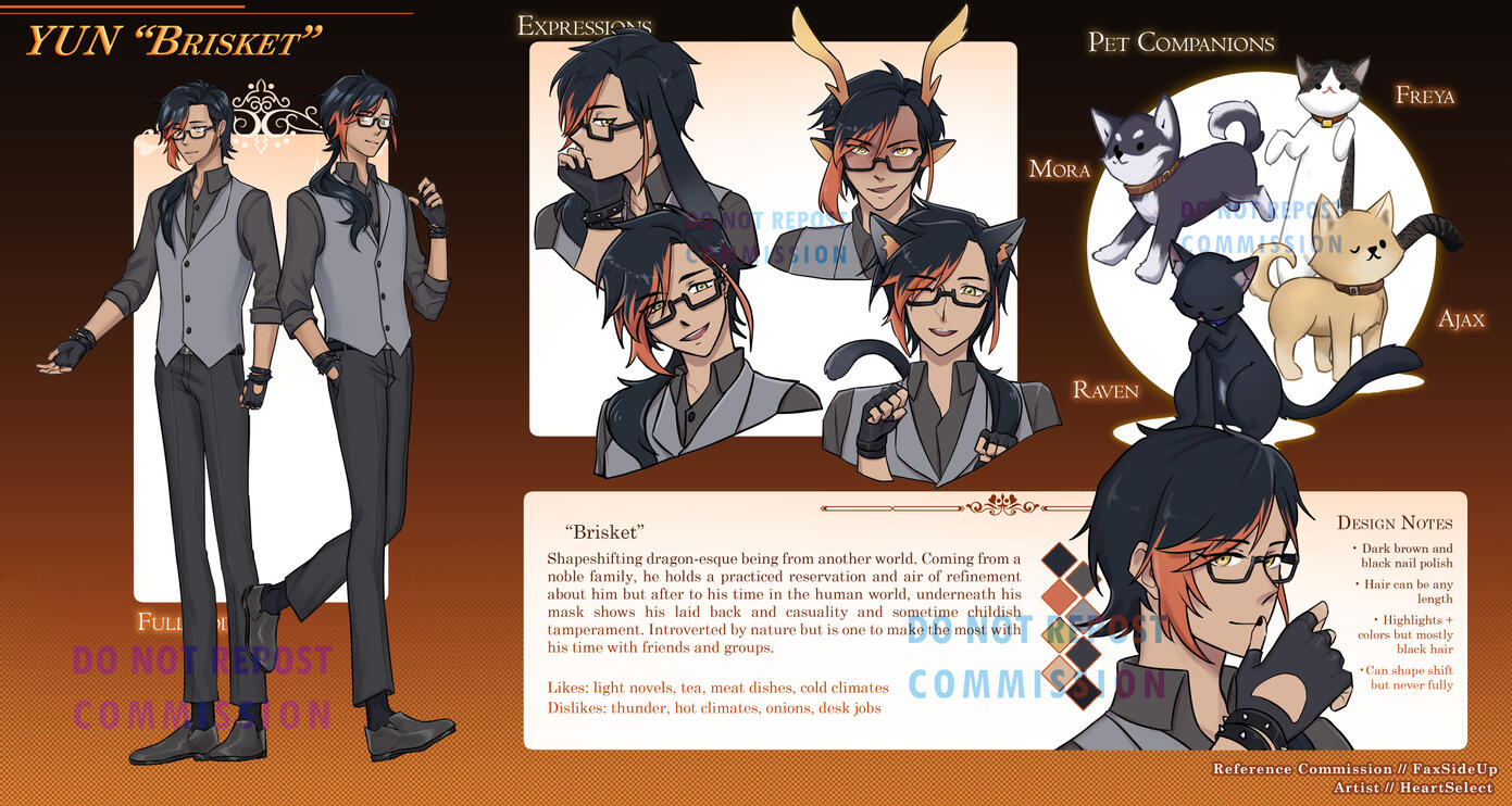 Character BG sheet (Commission)